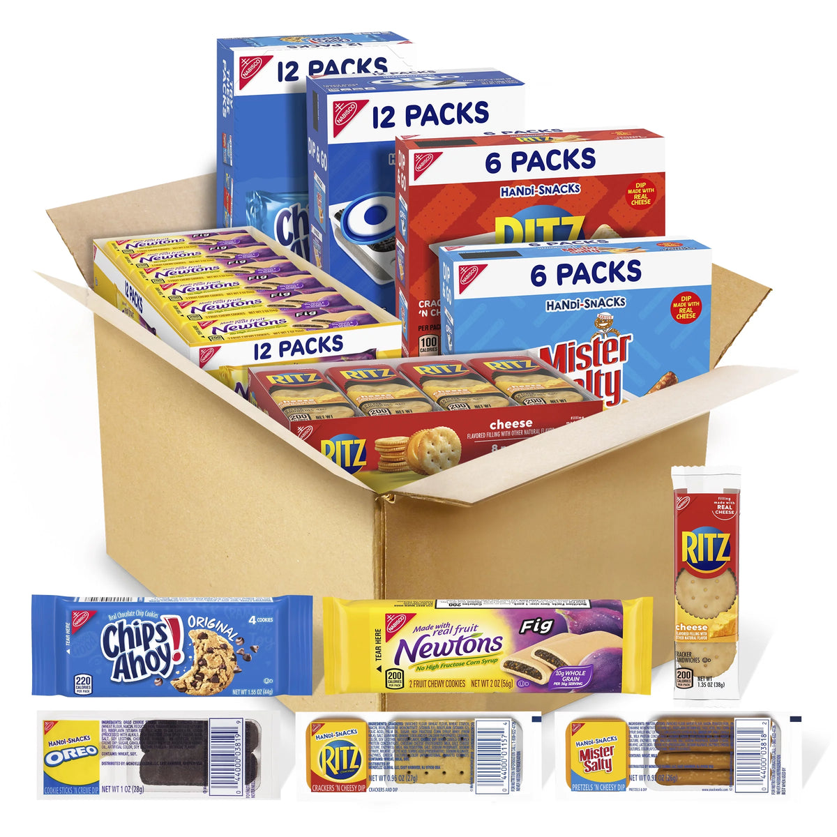 Ultimate Sweet and Salty Snack Variety Pack by Nabisco, 56 Individually Packaged Snacks