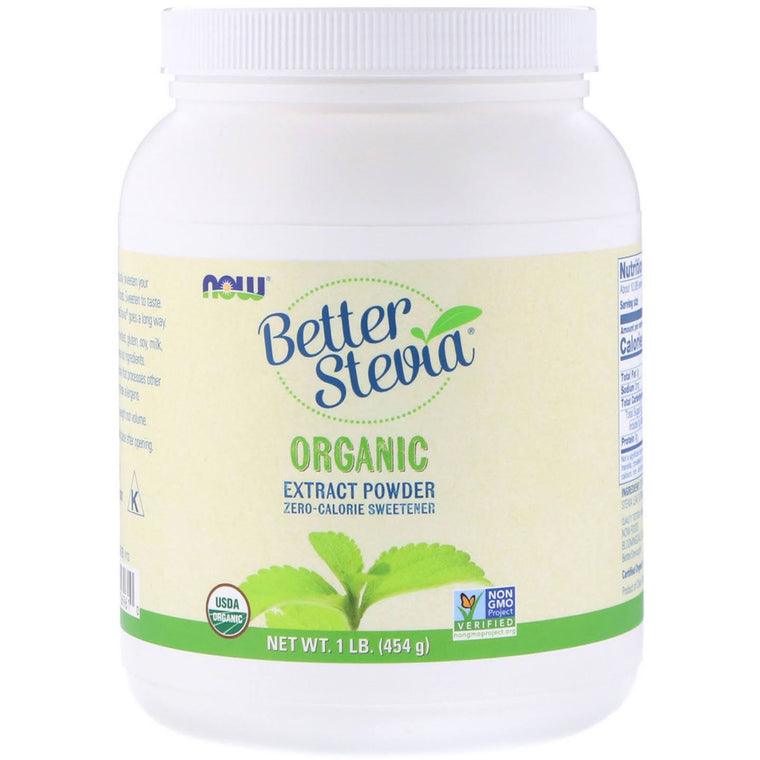 NOW Foods Better Stevia Extract Powder in a 1 lb. Tub