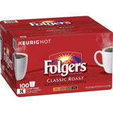 Folgers Classic Roast Coffee K-Cups, 100 Count