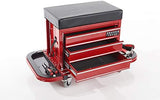Rolling Toolbox Stool by Sharper Image for Workshop Seating and Storage