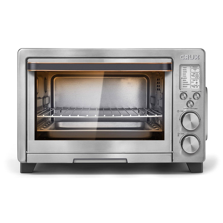 Crux Digital Air Frying Toaster Oven with 6-Slice Capacity