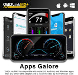 OBDLink MX+ Bluetooth OBD2 Scanner for iPhone, Android, and Windows