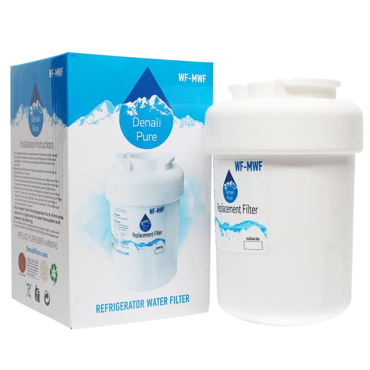 Denali Pure Refrigerator Water Filter Replacement for General Electric GSS22IFPDWW, Compatible with MWF and MWFP Cartridges