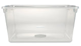 Rubbermaid Clever Store Clears 95 qt Storage Container with Standard Latch, Clear