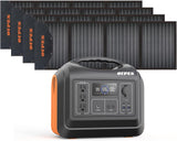 OUPES 1800W Portable Power Station with 1488Wh 465000mAh LiFePO4 Battery, 120V AC Outlets with 4000W Peak Output, Solar Generator for Home, Camping & Emergency Backup