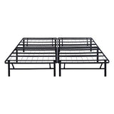 PrimaSleep Full-Size 18-Inch Heavy-Duty Steel Slat Bed Frame in Black with Anti-Slip Support, No-Noise Construction, Easy Assembly, and No Box Spring Required