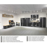 Husky G3602T-US Freestanding Garage Cabinet, Ready-to-Assemble 24-Gauge Steel, Black, 36 in. W x 72 in. H x 18 in. D