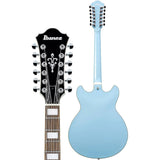 Ibanez Artcore AS7312 12-String Electric Guitar in Mint Blue