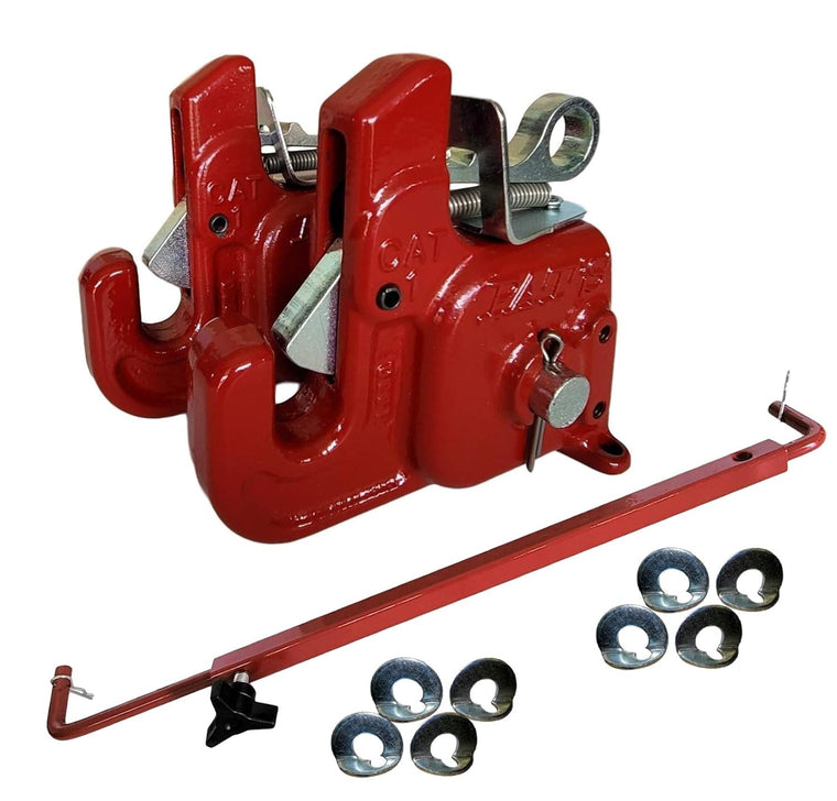 Pats Easy Change Quick Hitch System with Stabilizer Bar, Flexible and Durable, Red Cat #1