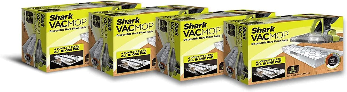 Shark VACMOP Disposable Refills for Hard Floor Vacuuming and Mopping, 40 Pads