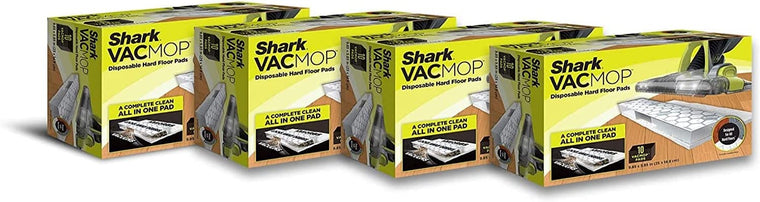Shark VACMOP Disposable Refills for Hard Floor Vacuuming and Mopping, 40 Pads