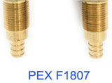 Washing Machine Outlet Box and Valve Assembly Kit with Water Hammer Arrestor, 1/2 F1807 PEX x 3/4 MHT Hose Male Connector, Lead-Free Copper Risers, Long Shank and Easy Shutoff