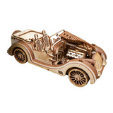 UGears Roadster VM-01 Mechanical Model, 3-D Wooden Puzzle