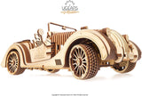 UGears Roadster VM-01 Mechanical Model, 3-D Wooden Puzzle