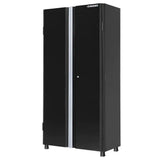 Husky G3602T-US Freestanding Garage Cabinet, Ready-to-Assemble 24-Gauge Steel, Black, 36 in. W x 72 in. H x 18 in. D